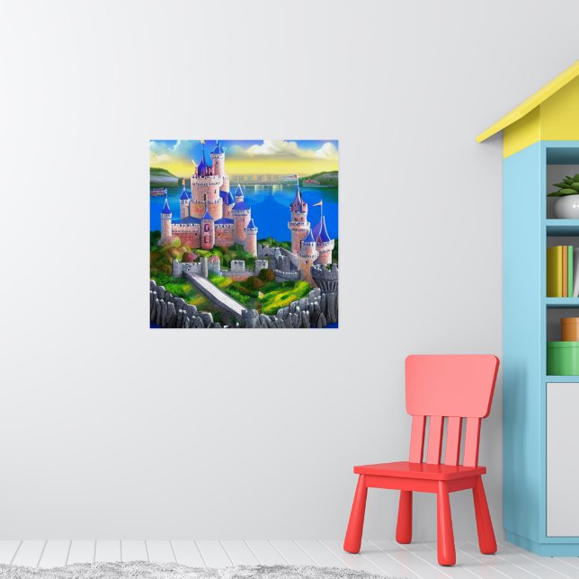 Castle Digital Fantasy Art Poster #07 (Nursery 1)