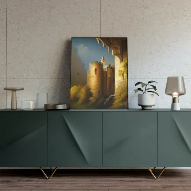 Castle Digital Fantasy Art Poster #18 | Zazzle