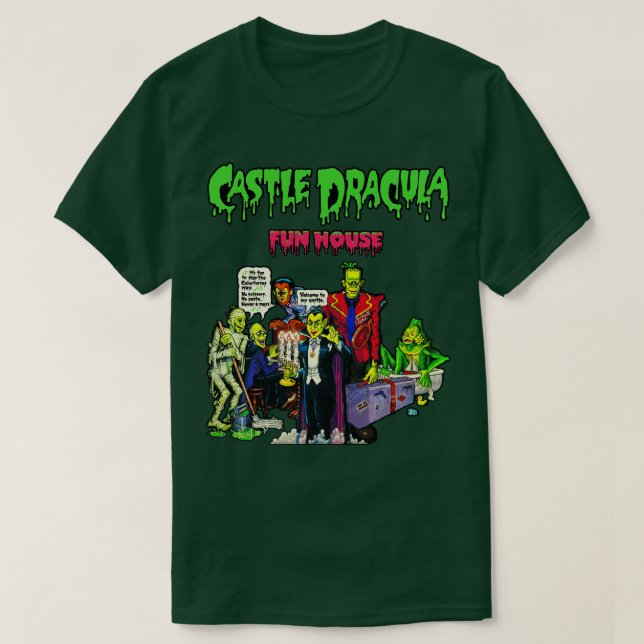 Castle Dracula Fun House T-Shirt (Design Front)