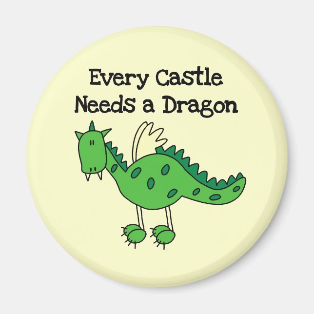 Castle Dragon Magnet (Front)