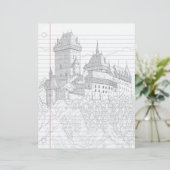 Castle Fantasy Notebook Paper (Standing Front)
