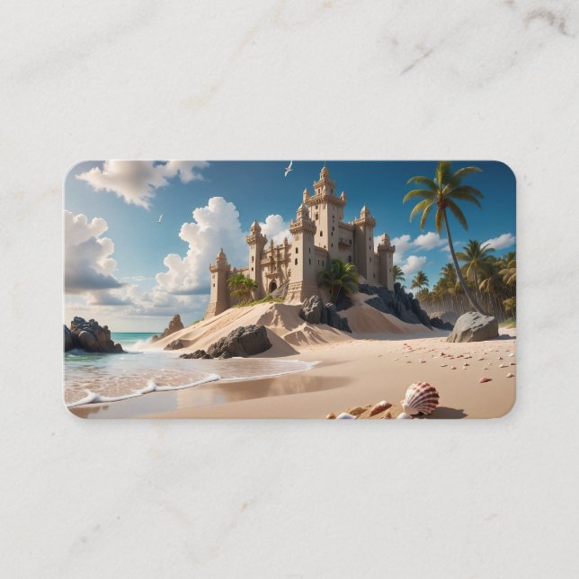 Castle from the Beach of Possibilities Business Card (Front)