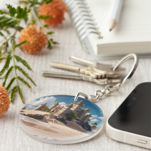 Castle from the Beach of Possibilities Keychain