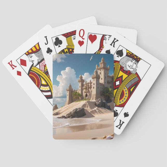 Castle from the Beach of Possibilities Poker Cards (Back)