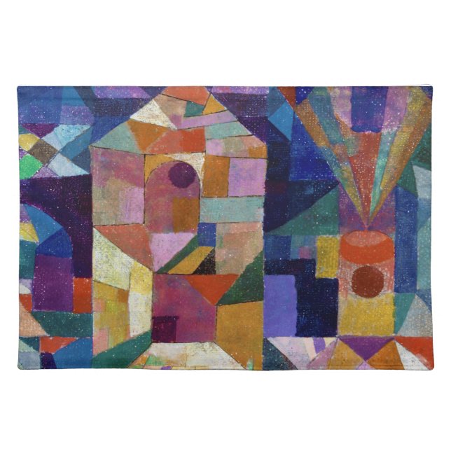 Castle Garden, Paul Klee Cloth Placemat (Front)