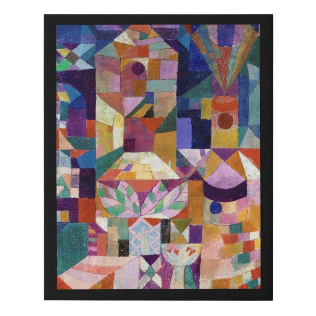 Castle Garden, Paul Klee Faux Canvas Print (Front)