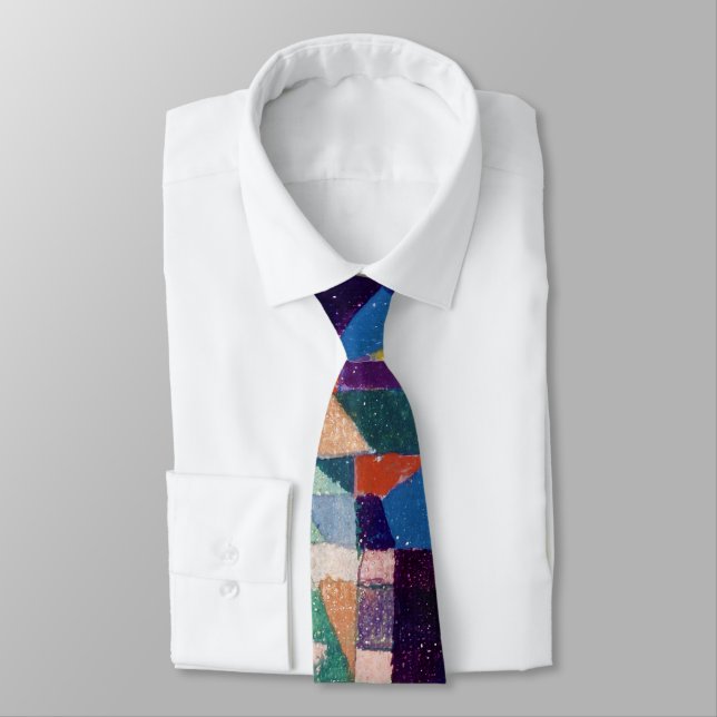 Castle Garden, Paul Klee Neck Tie (Tied)