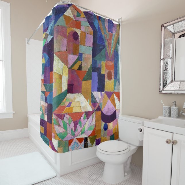 Castle Garden, Paul Klee Shower Curtain (In Situ)