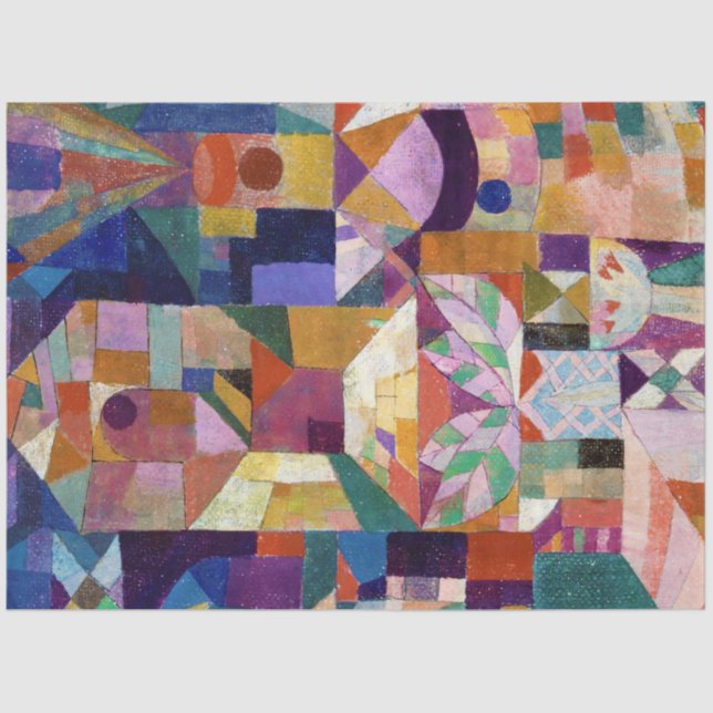 Castle Garden, Paul Klee Tissue Paper (Front)