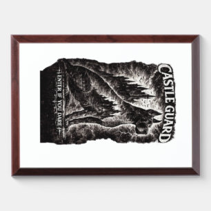 Castle Guard Great Dane Gothic Castle Enter If You Award Plaque