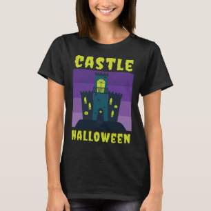 Castle Halloween Large Medieval Building Castle T-Shirt