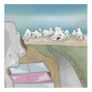 Castle hill bouldering New Zealand Acrylic Print