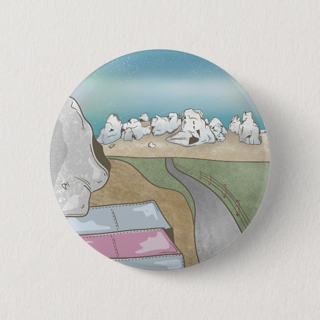 Castle hill bouldering New Zealand Button (Front)
