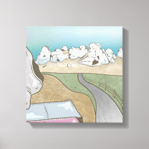 Castle hill bouldering New Zealand Canvas Print