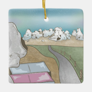 Castle hill bouldering New Zealand Ceramic Ornament