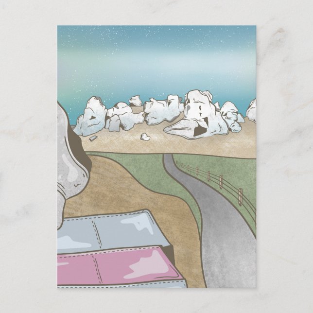 Castle hill bouldering New Zealand Postcard (Front)