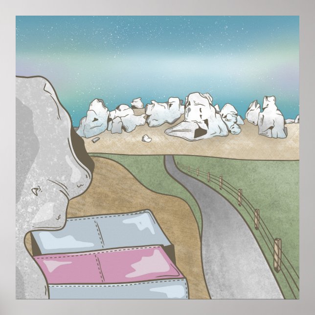 Castle hill bouldering New Zealand Poster (Front)