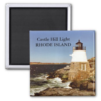 Castle Hill Light  Rhode Island Magnet by LighthouseGuy at Zazzle