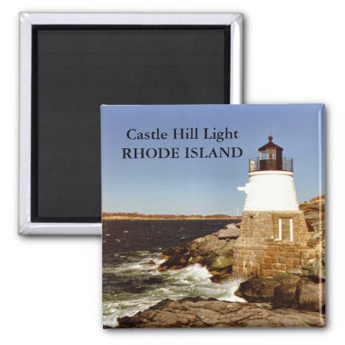 Castle Hill Light Rhode Island Magnet