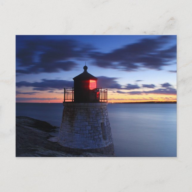 Castle Hill Lighthouse Newport Rhode Island Postcard (Front)