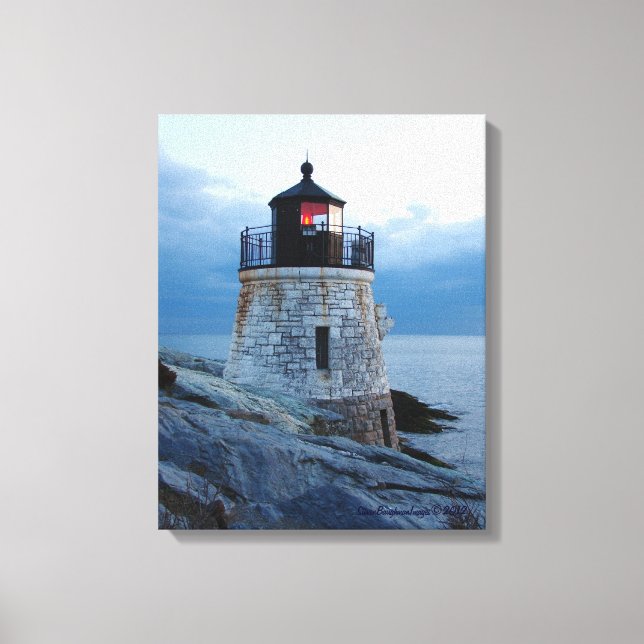 Castle Hill Lighthouse- Newport, RI canvas Print (Front)