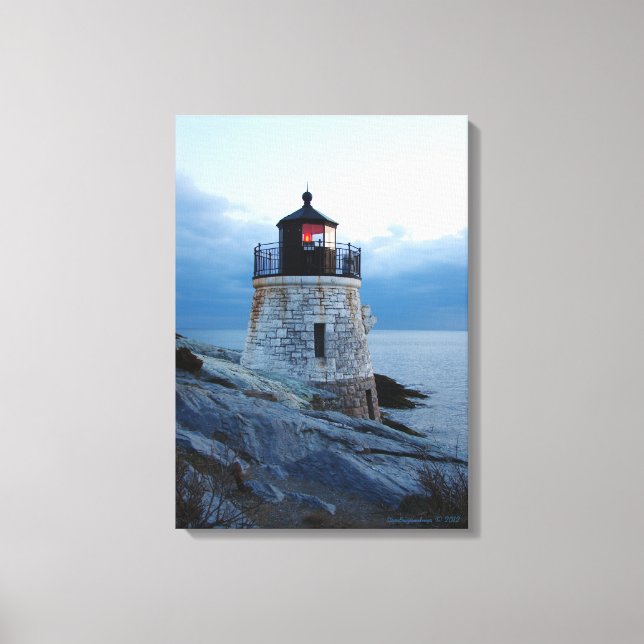 Castle Hill Lighthouse- Newport, RI canvas print (Front)