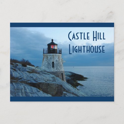 Castle Hill Lighthouse_ Newport RI postcard