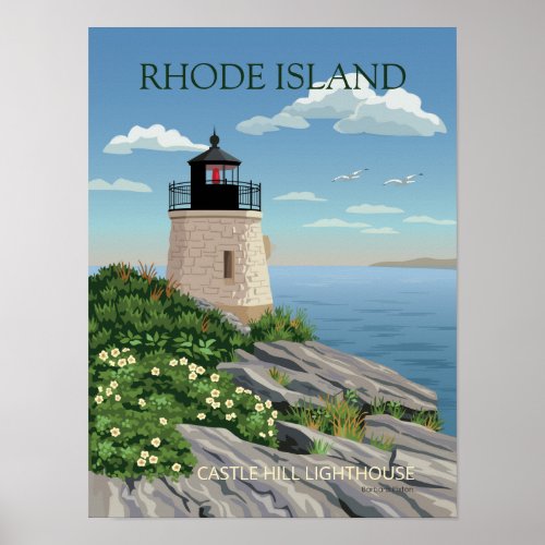 Castle Hill Lighthouse Poster