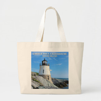 Castle Hill Lighthouse, Rhode Island Large Tote Bag