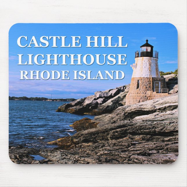 Castle Hill Lighthouse, Rhode Island Mousepad (Front)