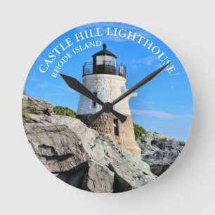 Castle Hill Lighthouse Rhode Island RI Wall Clock