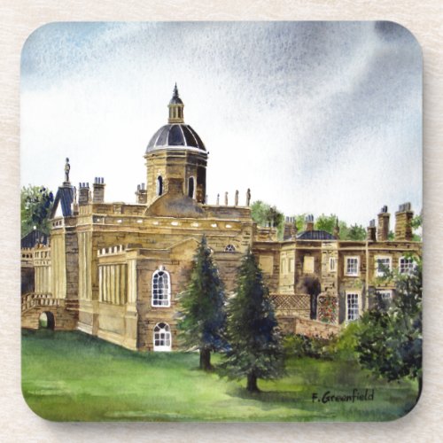 Castle Howard North Yorkshire Watercolor Painting Coaster
