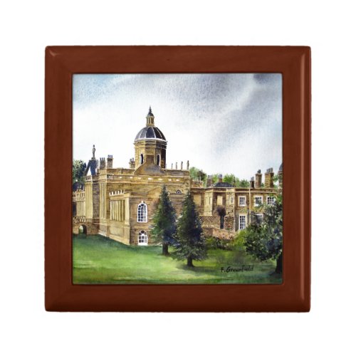 Castle Howard North Yorkshire Watercolor Painting Jewelry Box