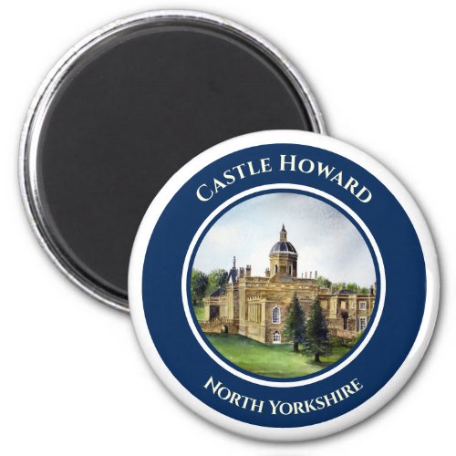 Castle Howard North Yorkshire Watercolor Painting Magnet