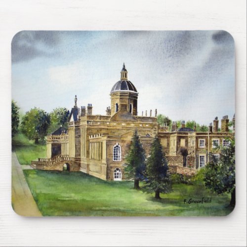 Castle Howard North Yorkshire Watercolor Painting Mouse Pad