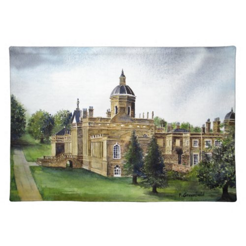 Castle Howard North Yorkshire Watercolor Painting Placemat