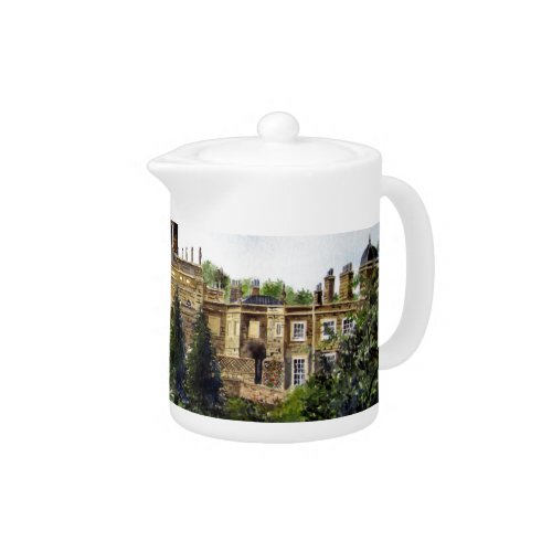 Castle Howard North Yorkshire Watercolor Painting Teapot