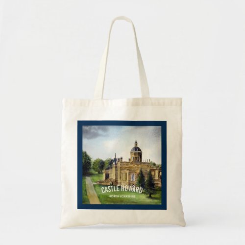 Castle Howard North Yorkshire Watercolor Painting Tote Bag