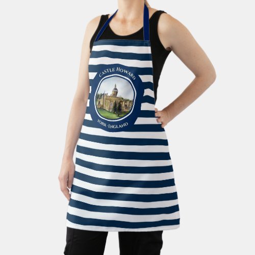 Castle Howard York England Watercolor Painting Apron