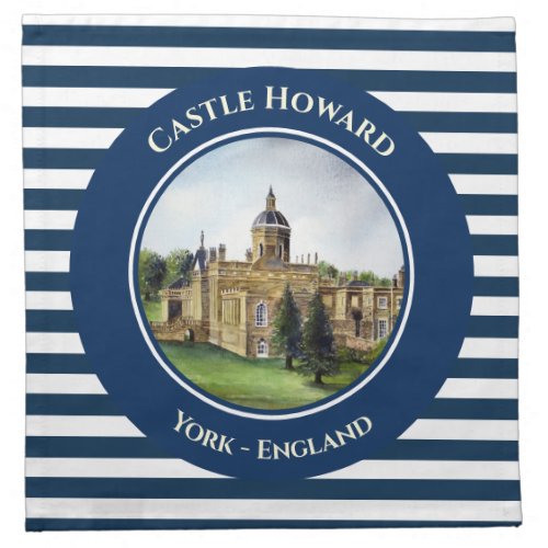 Castle Howard York England Watercolor Painting Cloth Napkin