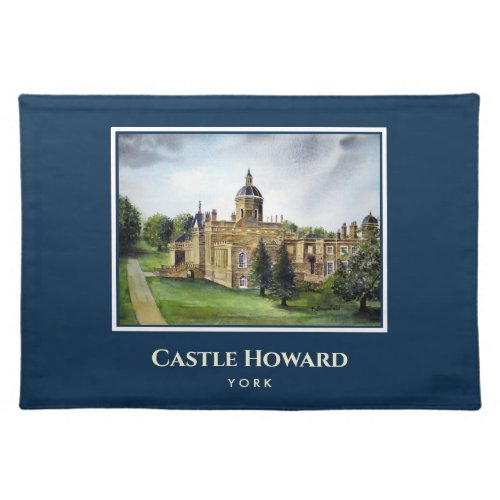 Castle Howard York England Watercolor Painting Cloth Placemat