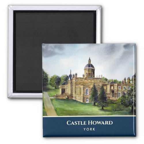 Castle Howard York England Watercolor Painting Magnet
