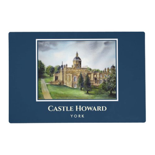 Castle Howard York England Watercolor Painting Placemat