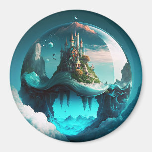 Castle In Crystal Ball Magnet