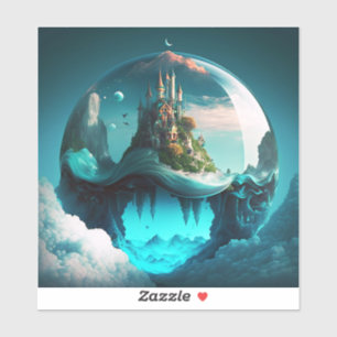 Castle In Crystal Ball Sticker