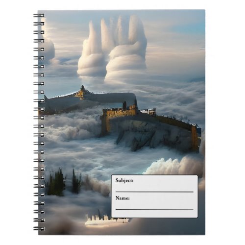 Castle in the clouds fantasy notebook