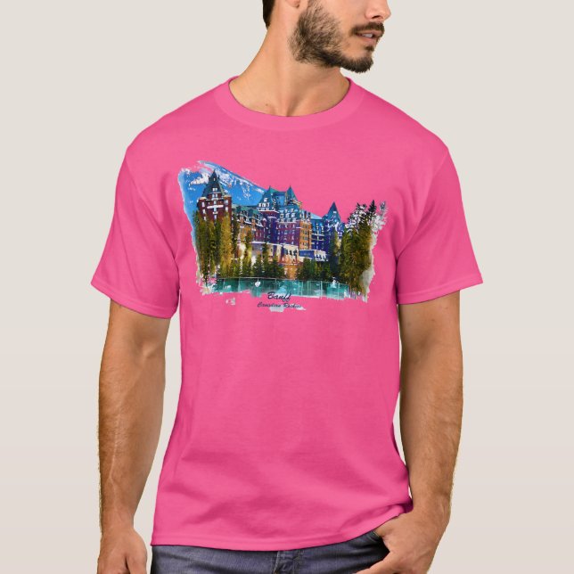 Castle In The Mountains - Banff Alberta Canada Bas T-Shirt (Front)