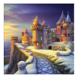 Castle in the Snow  Acrylic Print