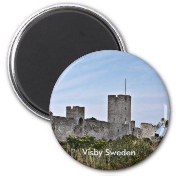 Castle In Visby  Visby Sweden Magnet by arnet17 at Zazzle