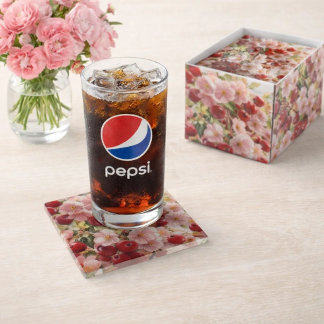 Castle Invitation Glass Coaster, Romantic Wedding  Coaster